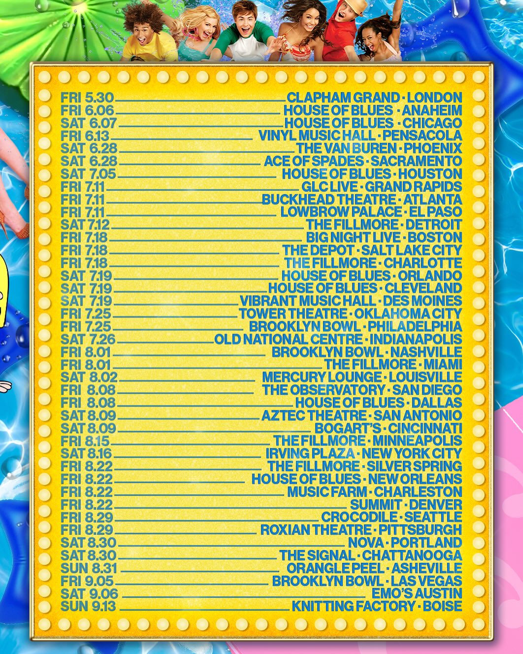 Bop To The Top Tour Poster